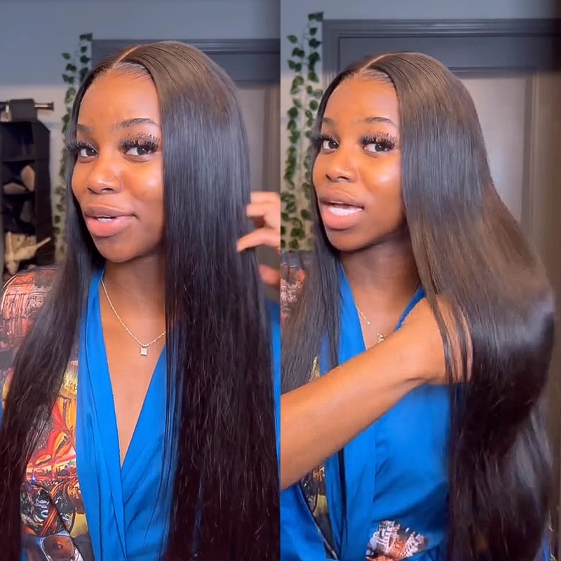 Invisible Bye-Bye Knots Glueless Straight HD Lace Wig